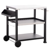 Outsunny-Three-Shelf-Outdoor-Grill-Cart-with-Stainless-Steel-Tabletop-