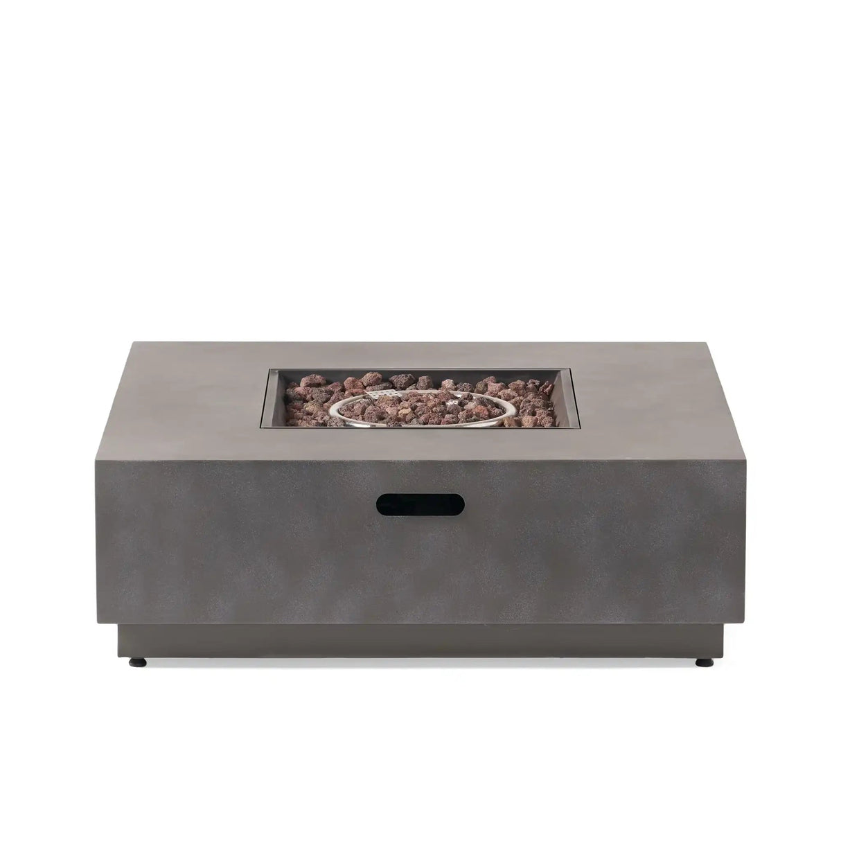Modern Square Fire Pit with 50,000 BTU