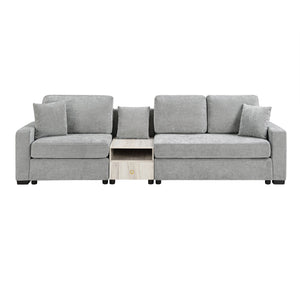 Modular Sofa Couch With Storage Armrest and Center Console
