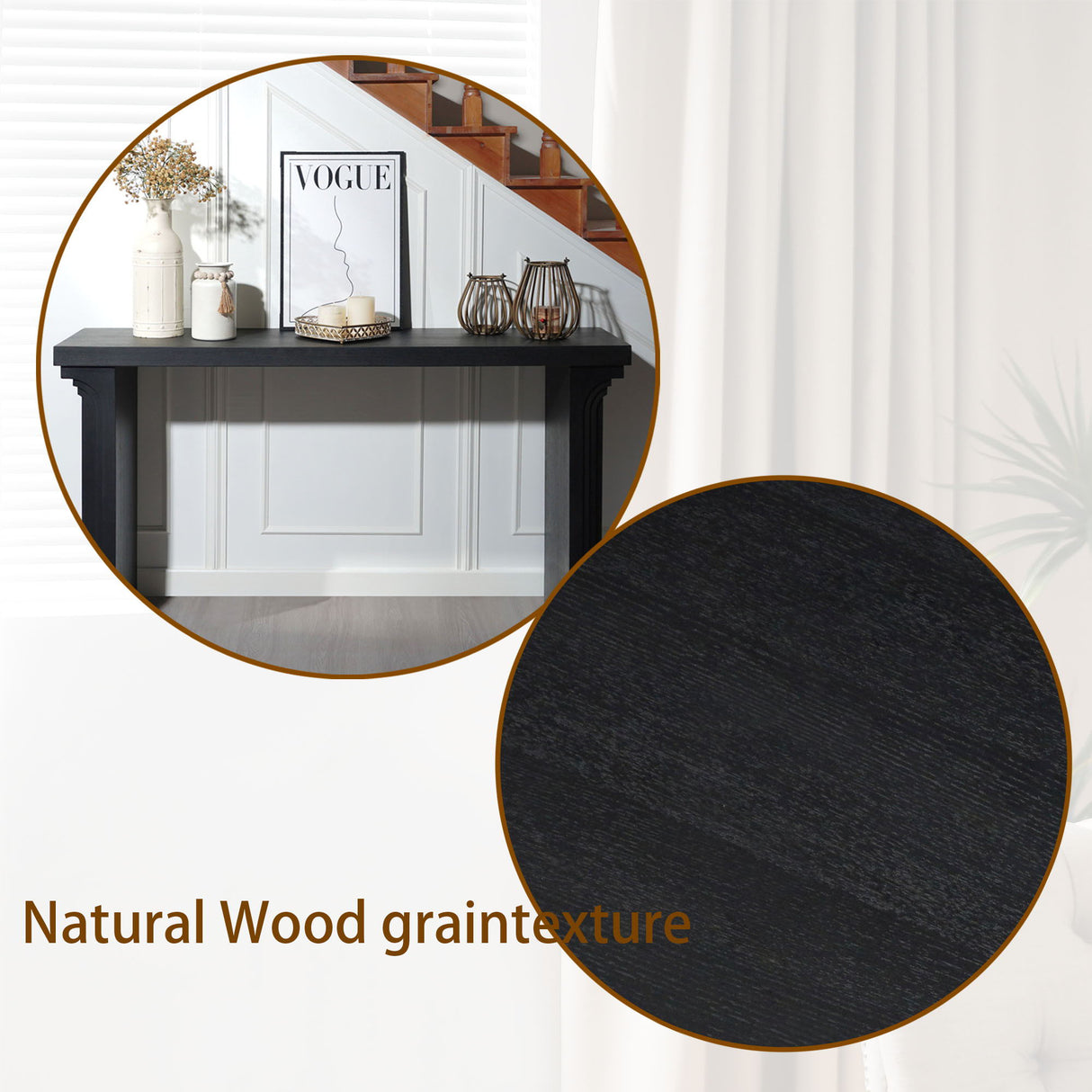 Console Table With Decorative Molding