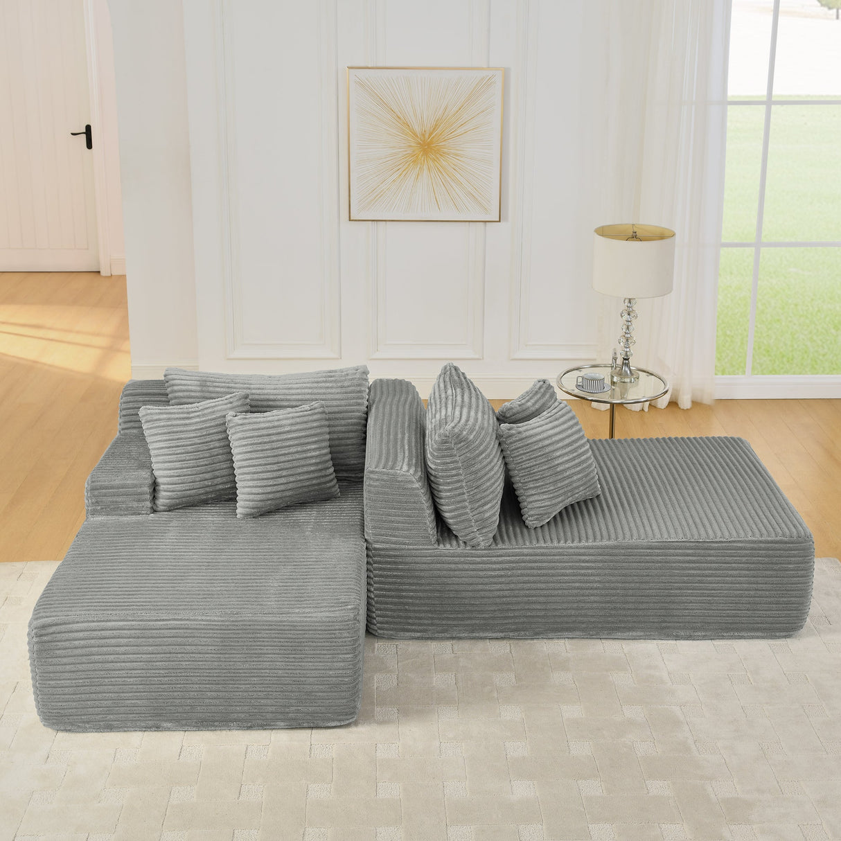 Two-Seater Lazy Sofa Lounge Chair