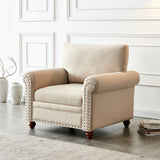 Living Room Sofa Single Seat Chair, Beige