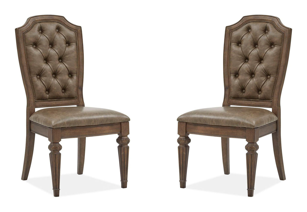 Durango - Wood Dining Side Chair With Upholstered Seat and Back (Set of 2) - Willadeene Brown