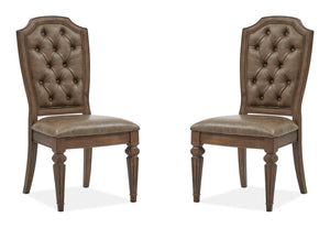 Durango - Wood Dining Side Chair With Upholstered Seat and Back (Set of 2) - Willadeene Brown
