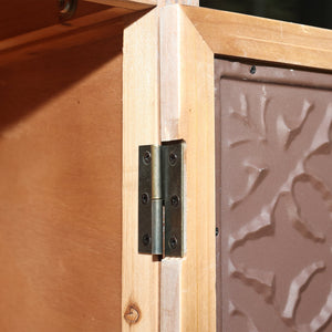 55.12" Tall Tower Storage Cabinet - Rustic Fir Wood Pantry