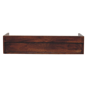 Solid Wood Belmont Wall-Mounted Console, 1 Drawer, 1 Shelf