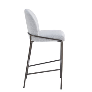 Galen Indoor Metal Upholstered Barstool