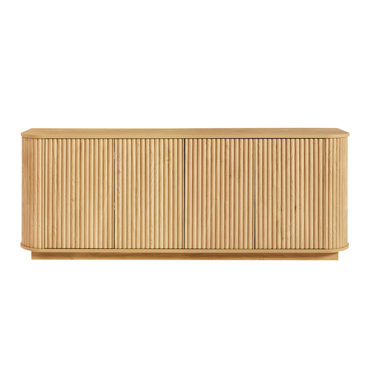 Modern Fluted Sideboard Storage Cabinet