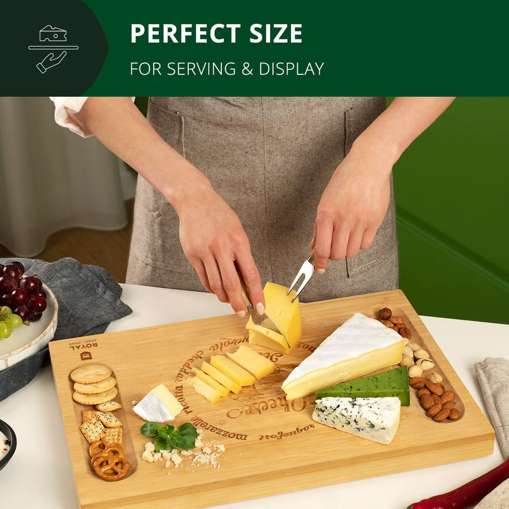 Cheese Board w/knives, 16.5"x11"