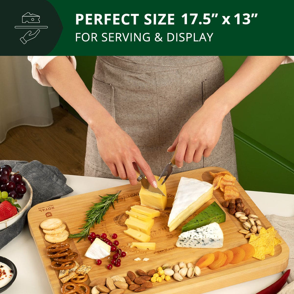 Cheese Board XXL with Cutlery Set