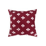 Large Square Flower Tufted Pillow Cover  Embroidered Daisy flower (With insert)