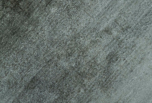 Modern Gray Solid Design 6x8.7  Hand Knotted Wool Area Rug