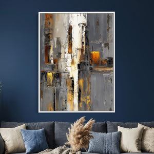 Abstract Urban Reflection Wall Art Canvas Print
