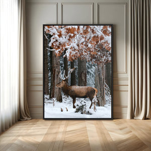 Serene Landscape Wall Art Canvas Print – Framed Winter