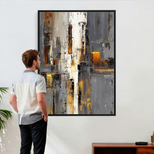 Abstract Urban Reflection Wall Art Canvas Print