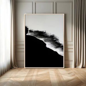 Ocean Wave Wall Art Canvas Print – Framed Abstract