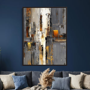 Abstract Urban Reflection Wall Art Canvas Print
