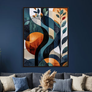 Abstract Flower Wall Art Canvas Print