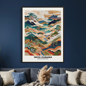 Yayoi Kusama Japanese Landscape Wall Art Canvas Print,