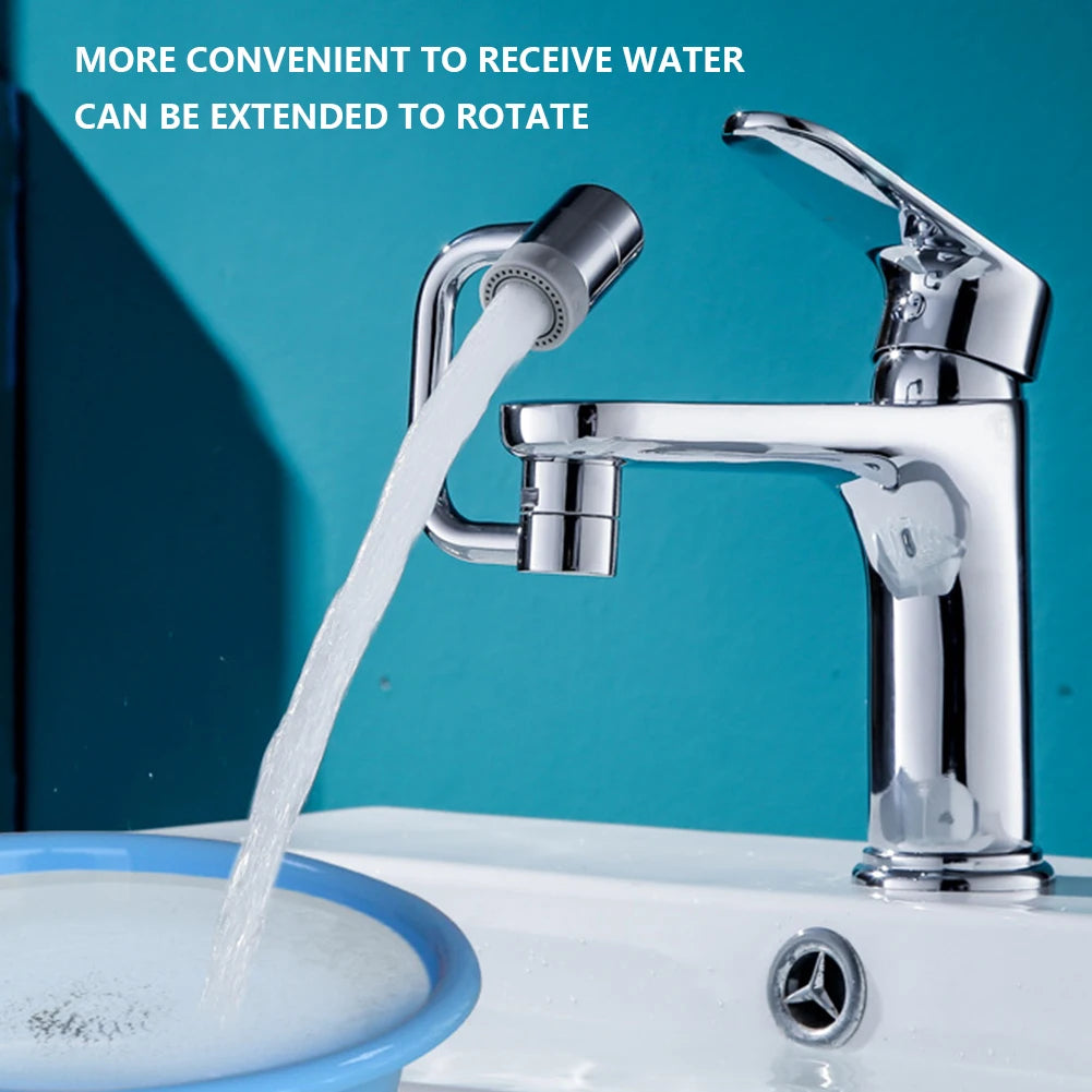 1080° Rotating Faucet Extender Kitchen Tap Aerator Dual Spray Sink Attachment