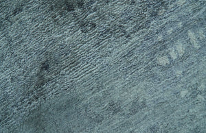 Modern Abstract Design Gray And Silver 9x11 Hand Knotted Bamboo Silk Area Rug