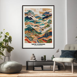 Yayoi Kusama Japanese Landscape Wall Art Canvas Print,