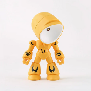 Modern Robot LED Table Lamp Battery Powered Warm Light Desk Night Lamp