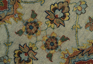 Traditional Heriz Design Beige And Brown  6x9 Hand Knotted Wool Area Rug