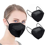 10-Pack Black KN95 Disposable Face Masks
