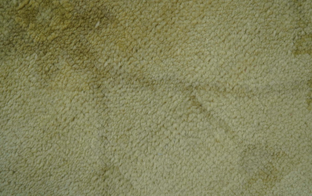 Traditional Oushak Design Brown And Beige Hand Knotted 4x6 Wool Area Rug