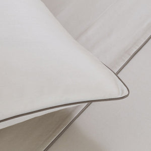 Frette Greenwich Luxury Cotton Sateen Sheet Set (Dune-Taupe)