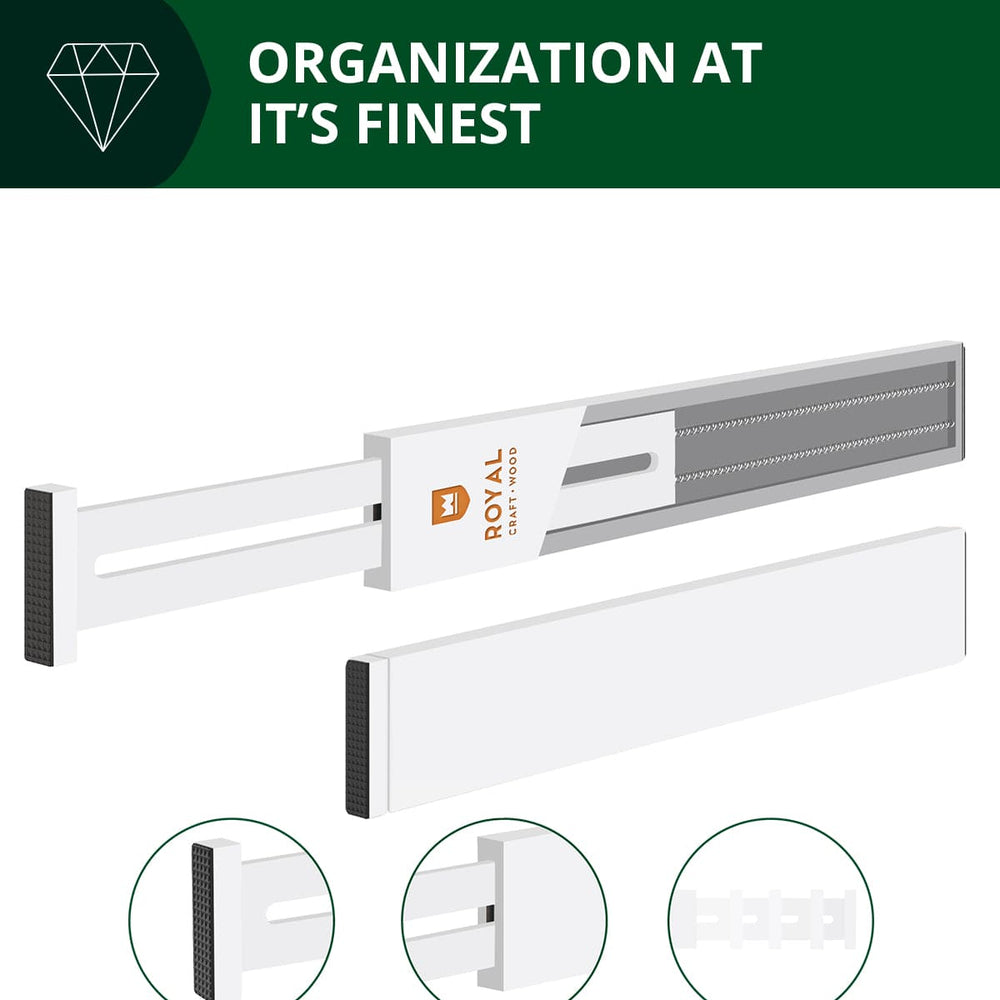 Drawer Dividers 22”, White