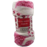 Ultra Plush Mothers Day Valentine's Day Heart-Themed Throw Blanket – Soft, Cozy, and Luxurious Fleece, 50" x 60"