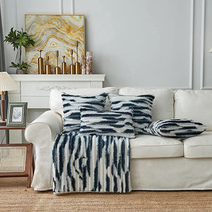 4-Piece Coordinated Pillow Cover & Insert Bundle – polyester blends well square throw pillow covers AND inserts (reversible sides) size 18"x1...