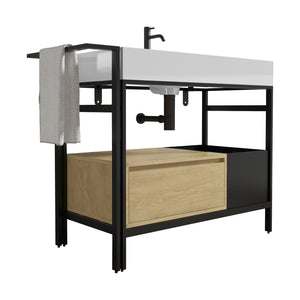 Forte 36" Industrial Style Bathroom Vanity