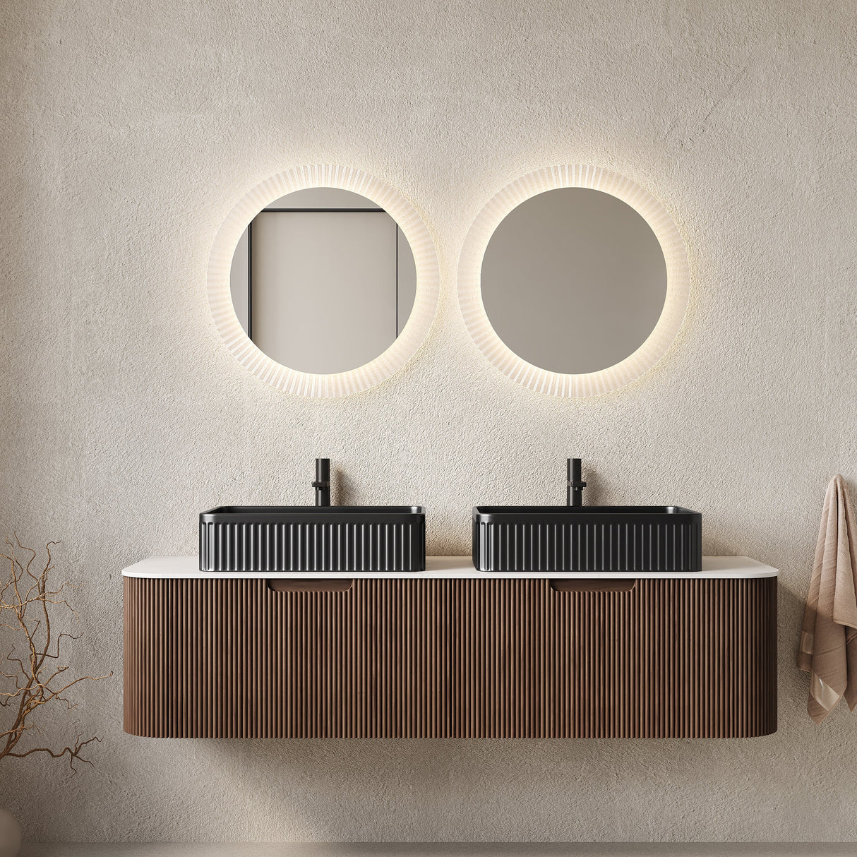 Dina 60" Bathroom Vanity & Sinks