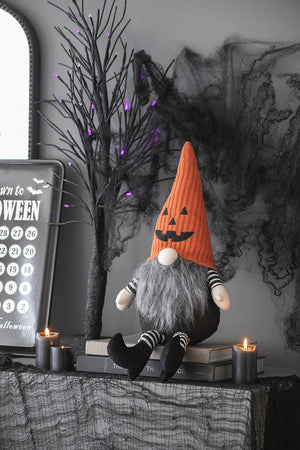 Set of 2 Fabric Sitting Gnomes