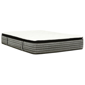 14" Premium Hybrid Mattress In A Box Plush Gel Memory Foam Top With Cooling Technology - Gray / White - Queen