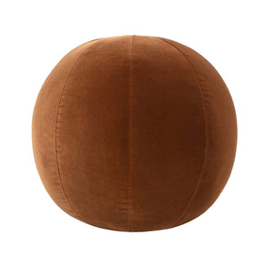 Luna 12" Round Sphere Accent Ball Throw Pillow - Burnt