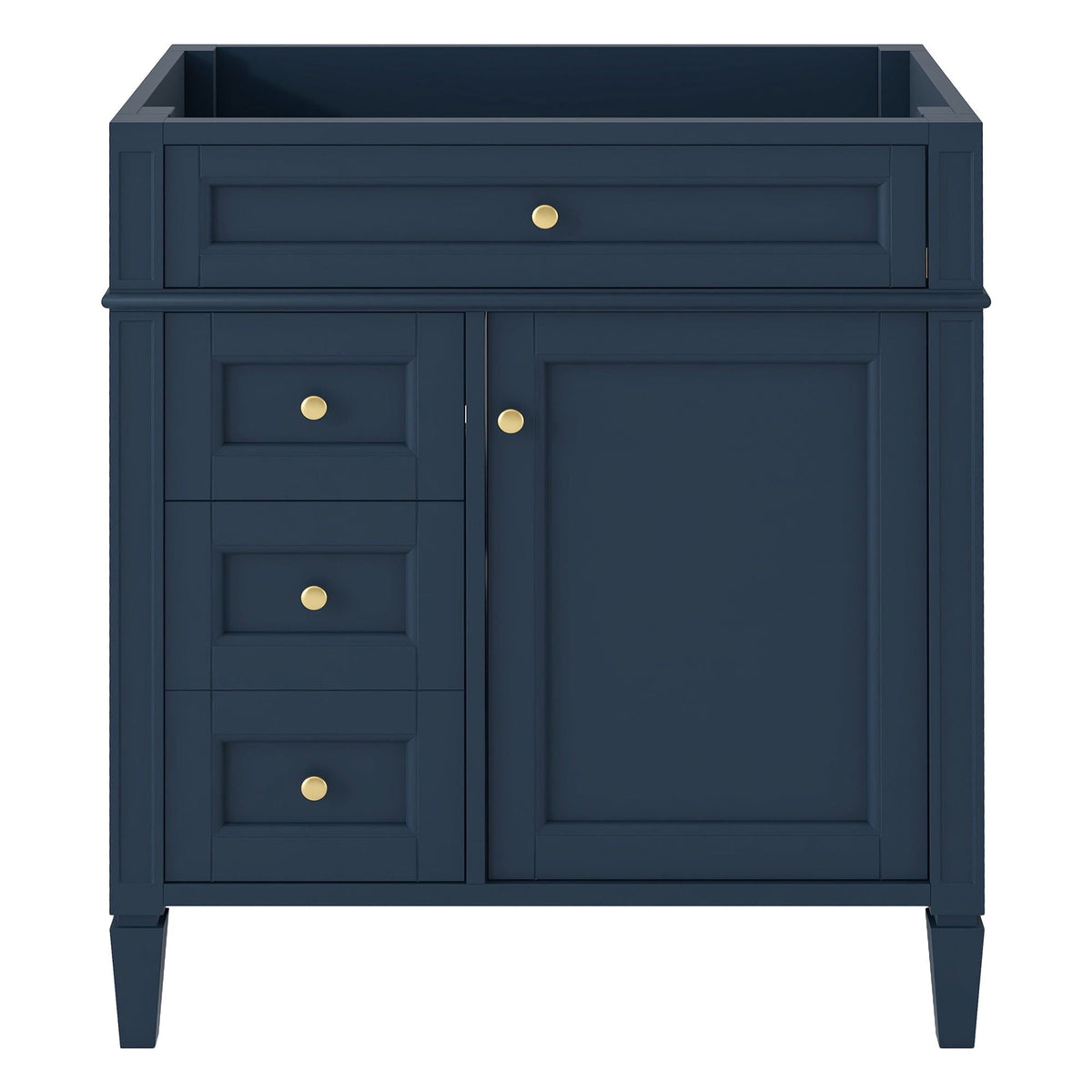 Bathroom Vanity with 2 Drawers and Tip-Out Storage - Multiple Colors