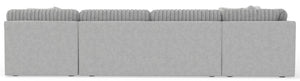 Logan - Upholstered Sectional With Comfort Coil Seating - 46" Cocktail Ottoman And Accent Pillows Included