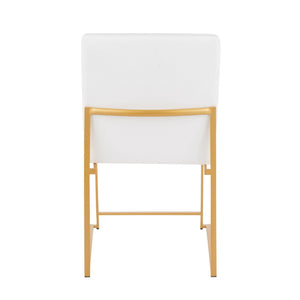 Fuji - Contemporary Stylish Frame, High Back Dining Chair (Set of 2)