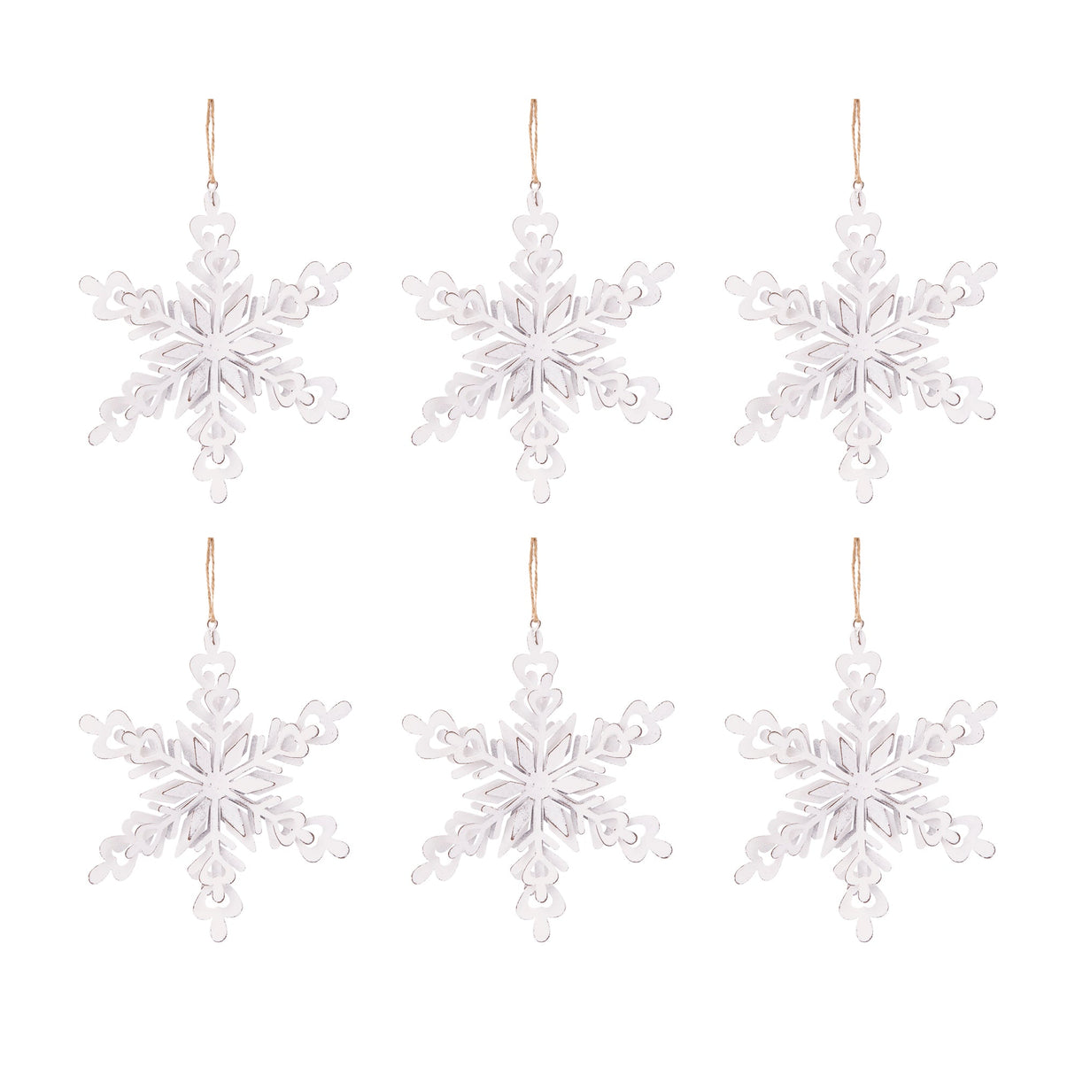 Iron Snowflake Hanger - Set of 6