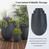 Lightweight Round MGO Outdoor Planter Set - 3 Sizes
