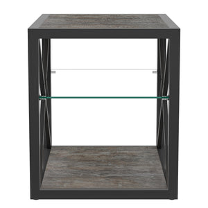 Set of 2 Modern End Tables for Bedroom & Living Room