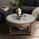 Large-round-waterproof-ottoman-coffee-table-2-tier-oversized-button-tufted-ottoman(light-gray)-Accent-Tables