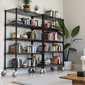 5-Shelf Storage Shelves - Heavy Duty Metal Shelving Unit
