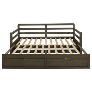 Sorrento 2-drawer Twin XL Daybed with Extension Trundle Grey