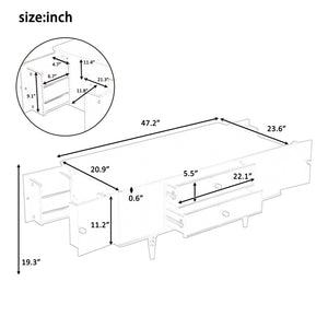 Modern Rectangle Coffee Table with Four Drawers