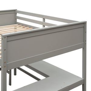 Loft Bed With Shelves With Desk